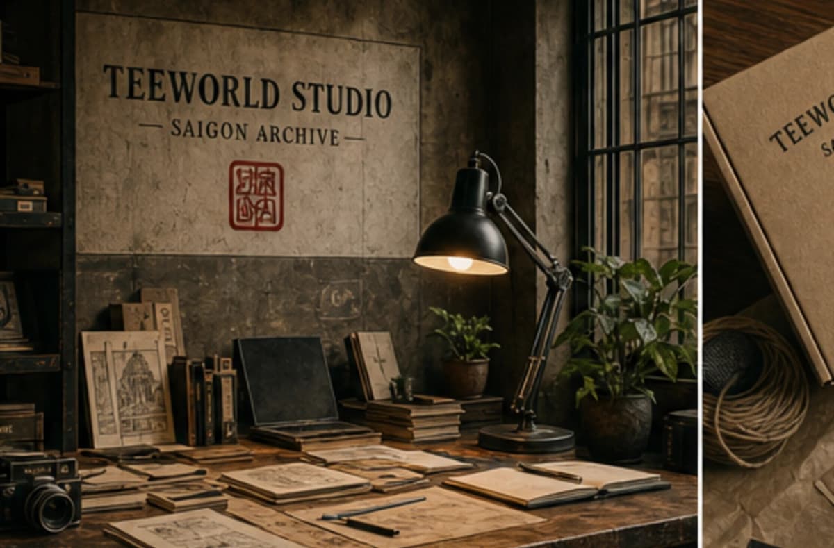 Không gian làm việc của Teeworld Studio tại Sài Gòn