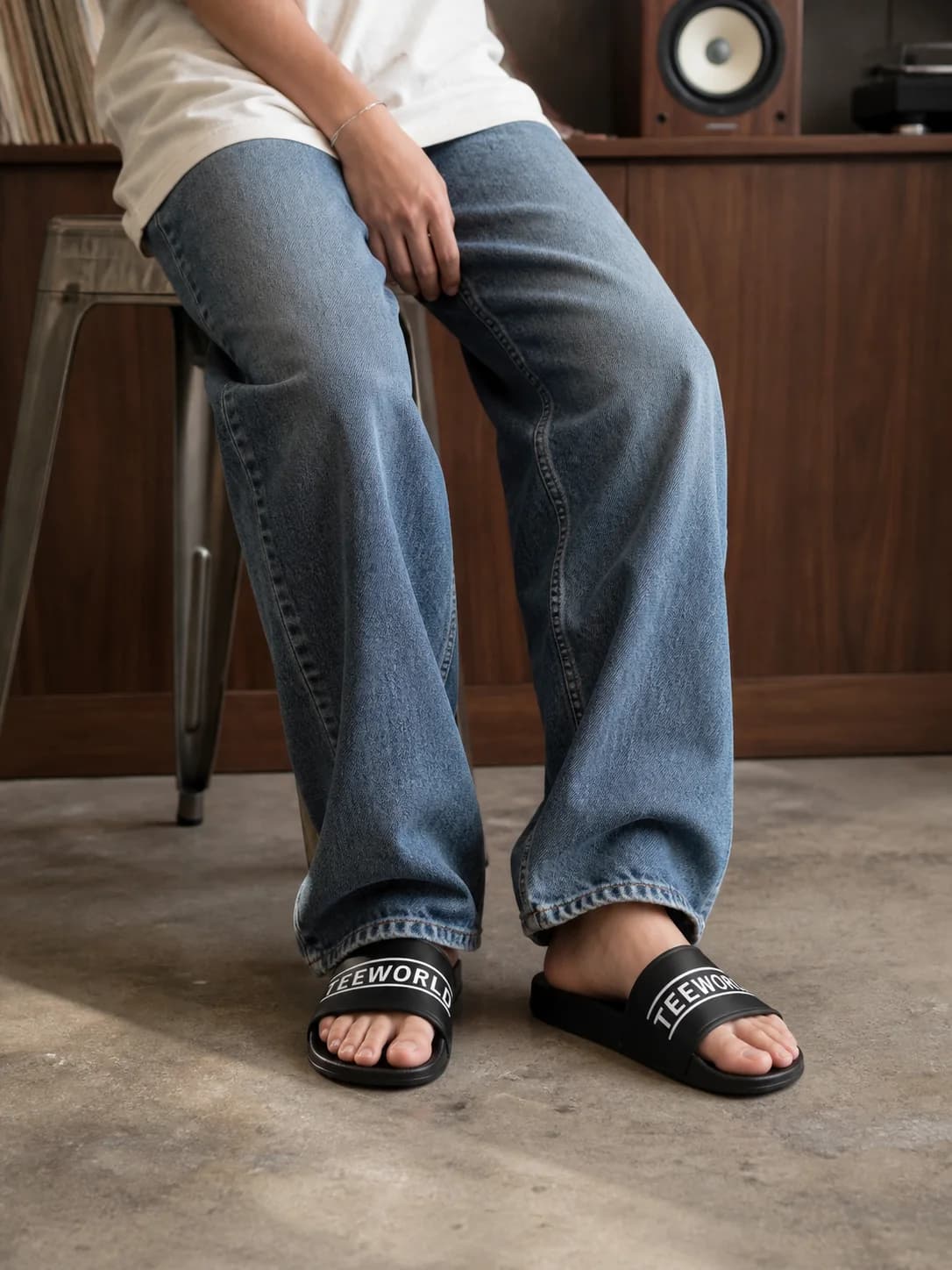 Dép Teeworld Arc — Đen